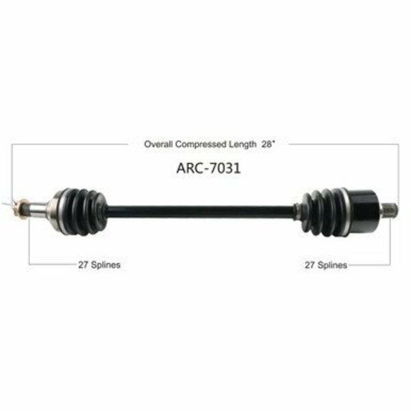 Wide Open OE Replacement CV Axle for ARCTIC REAR L/R WILDCAT 4X 16/18 ARC-7031